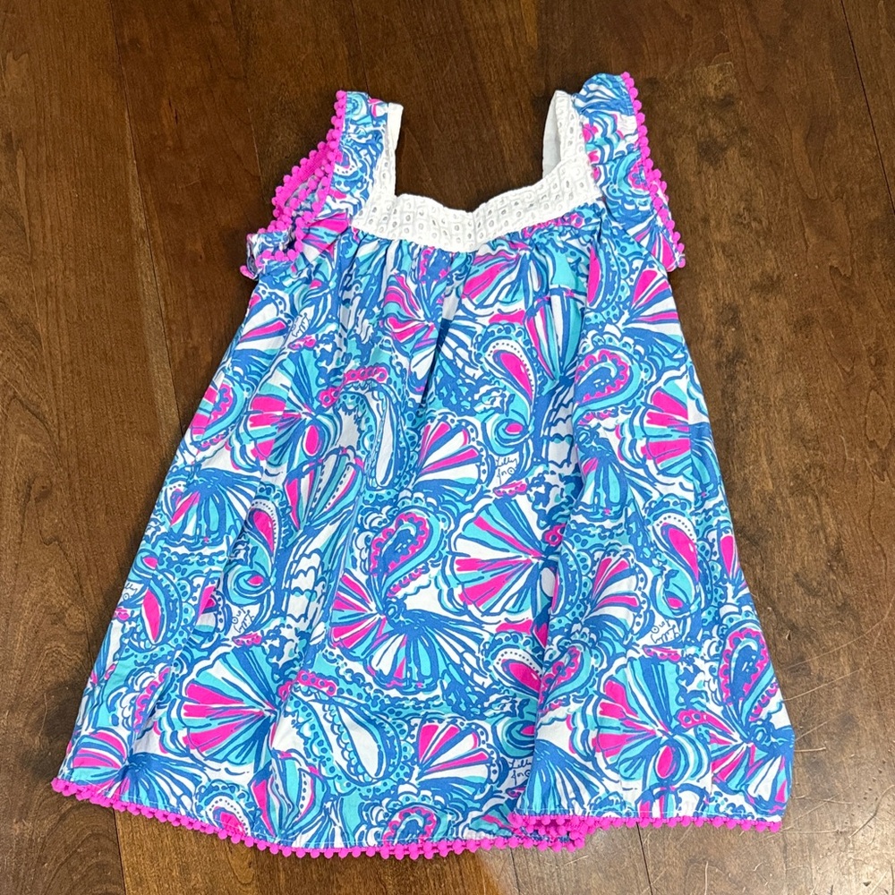 Lilly Pulitzer Blue and Pink Kids Casual Dress